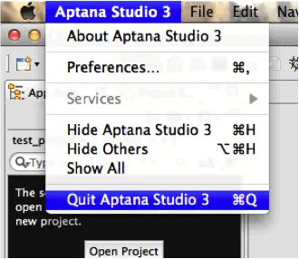 Quit Aptana