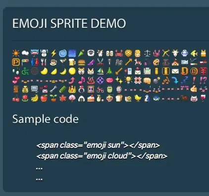 Emoji Sprite OSS Library